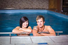 Hallenbad im Hotel Böhmerwald in Bayern